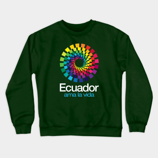 Marca Ecuador - Ama la vida Crewneck Sweatshirt by verde